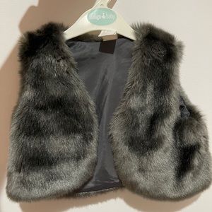 Faux fur vest